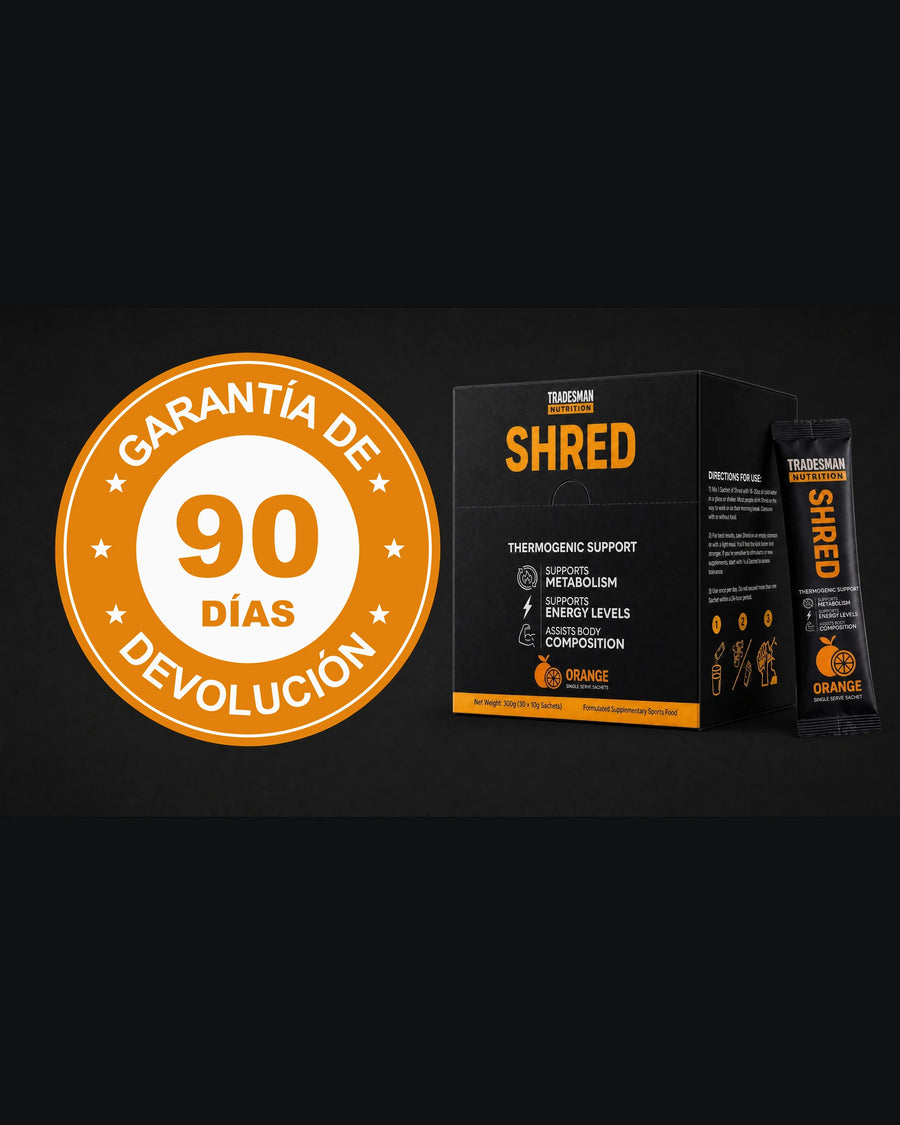 Garantia de devolucion de 90 dias - Shred